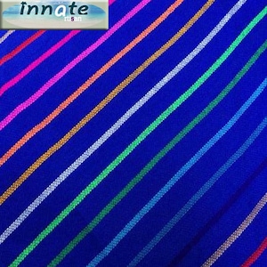 Woven royal blue fabric by yard,striped cambaya,blue fabric,woven fabric,Mexican tablecloth