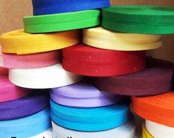 5 yards rolls, Bias pre-folded, single fold,  5/8"
