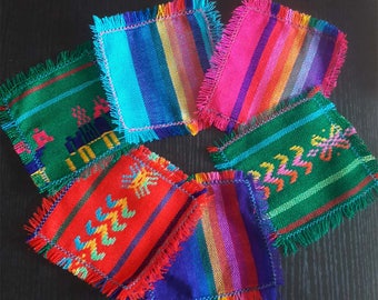 Untersetzer 6 Sets, mexikanischer Fiesta-Untersetzer, mexikanischer Party-Untersetzer, ethnischer Untersetzer, Stoffuntersetzer, Native Print Untersetzer, Cambaya, Cambaya Servietten