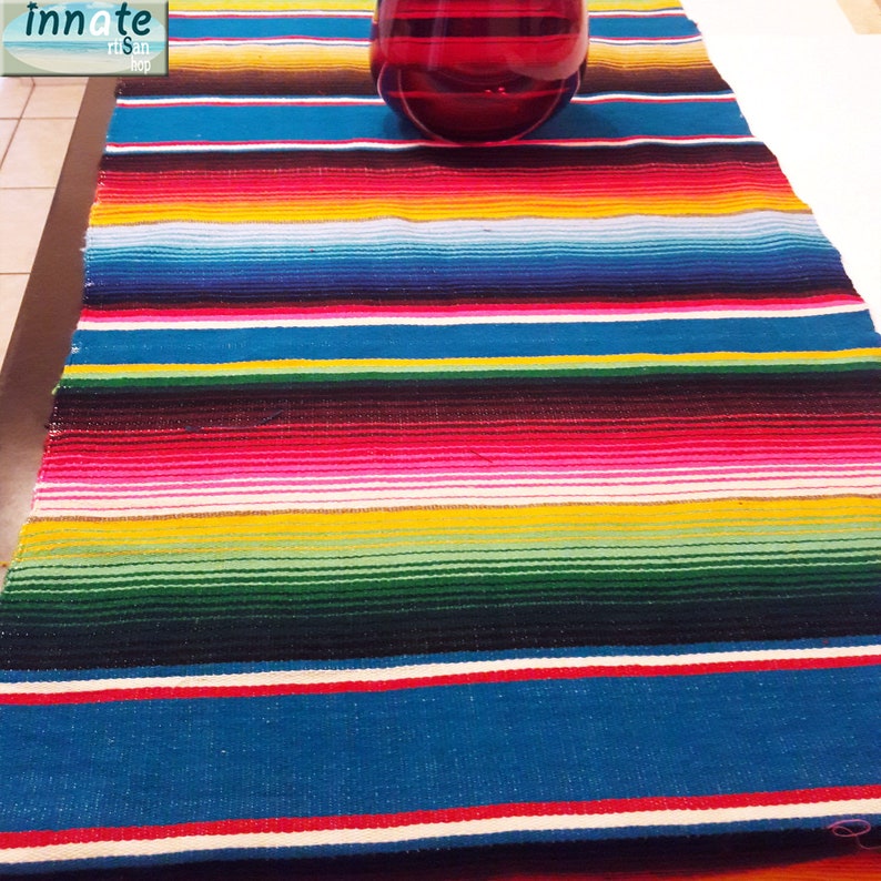 XL Serape table runners,fiesta table runner,ethnic,native,artisan,multi color,fiesta,5 mayo,big,Mexican decor,boho,chic,artisan,serape
