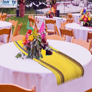 Mexican rustic solid color linen,table runner,Mexican table runners,tablecloth,tablecloth Mexican decor, ethnic,cinco de mayo wedding,ethnic