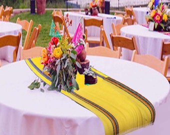 Mexican rustic solid color linen,table runner,Mexican table runners,tablecloth,tablecloth Mexican decor, ethnic,cinco de mayo wedding,ethnic