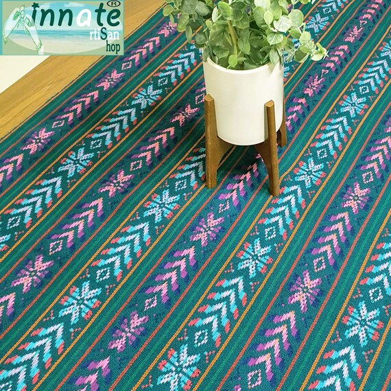 Extra Long Table Runner: Fuchsia Cambaya Fabric With Tassels - Etsy