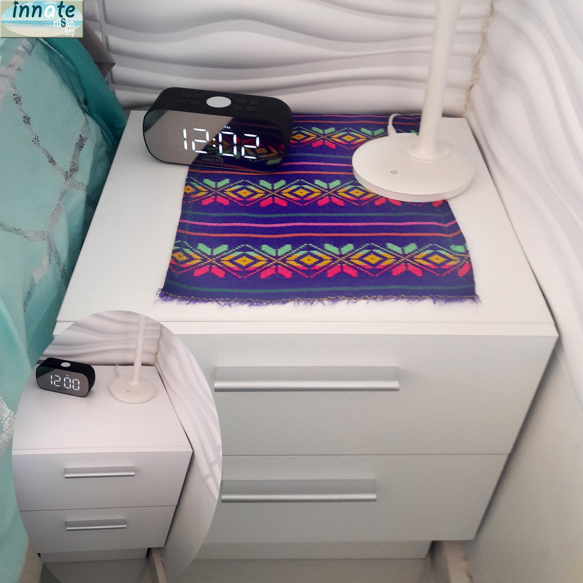 Nightstand/dresser runners ethnic small runners bedside Etsy