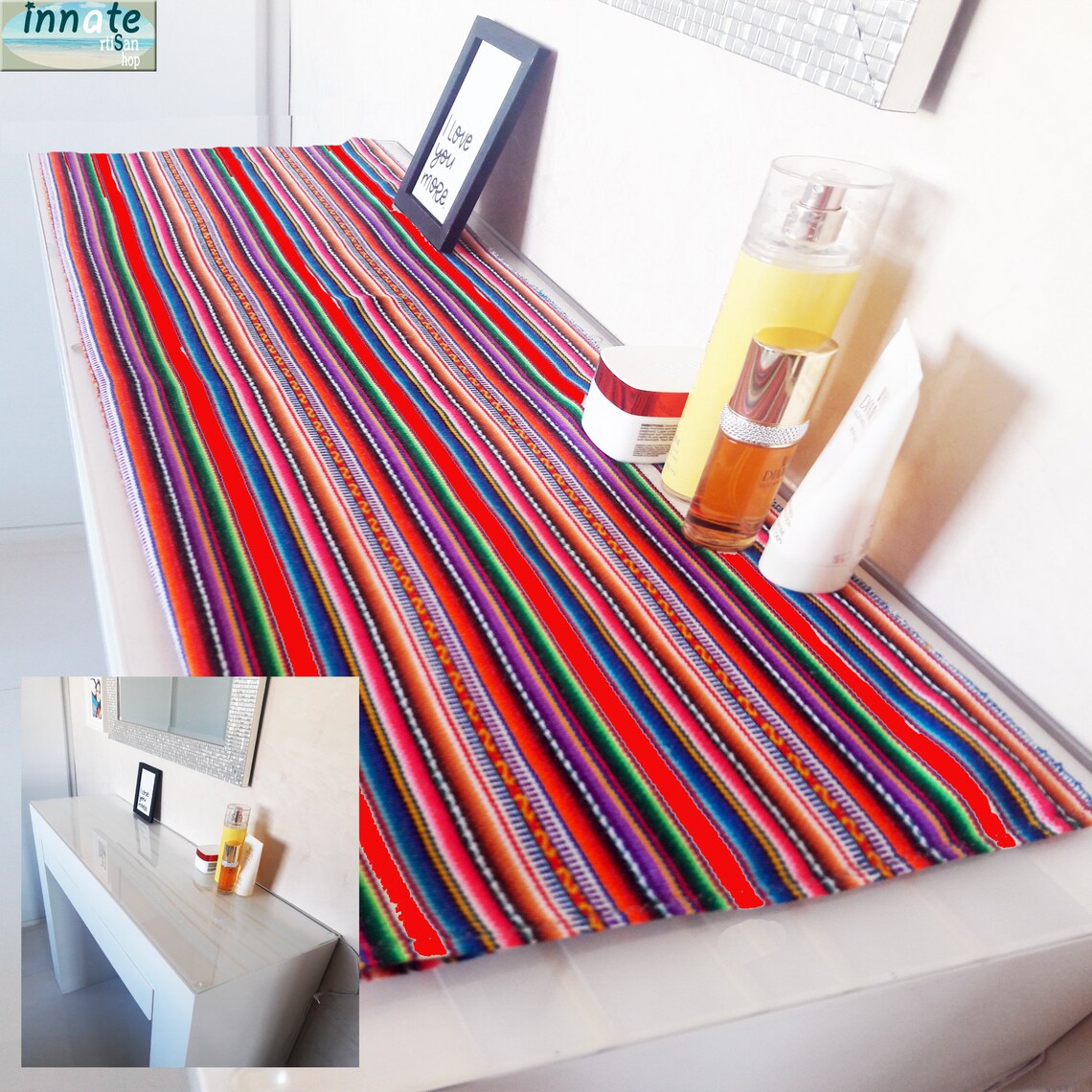 Dresser/nightstand Runners Ethnic Small Runners Dresser Etsy