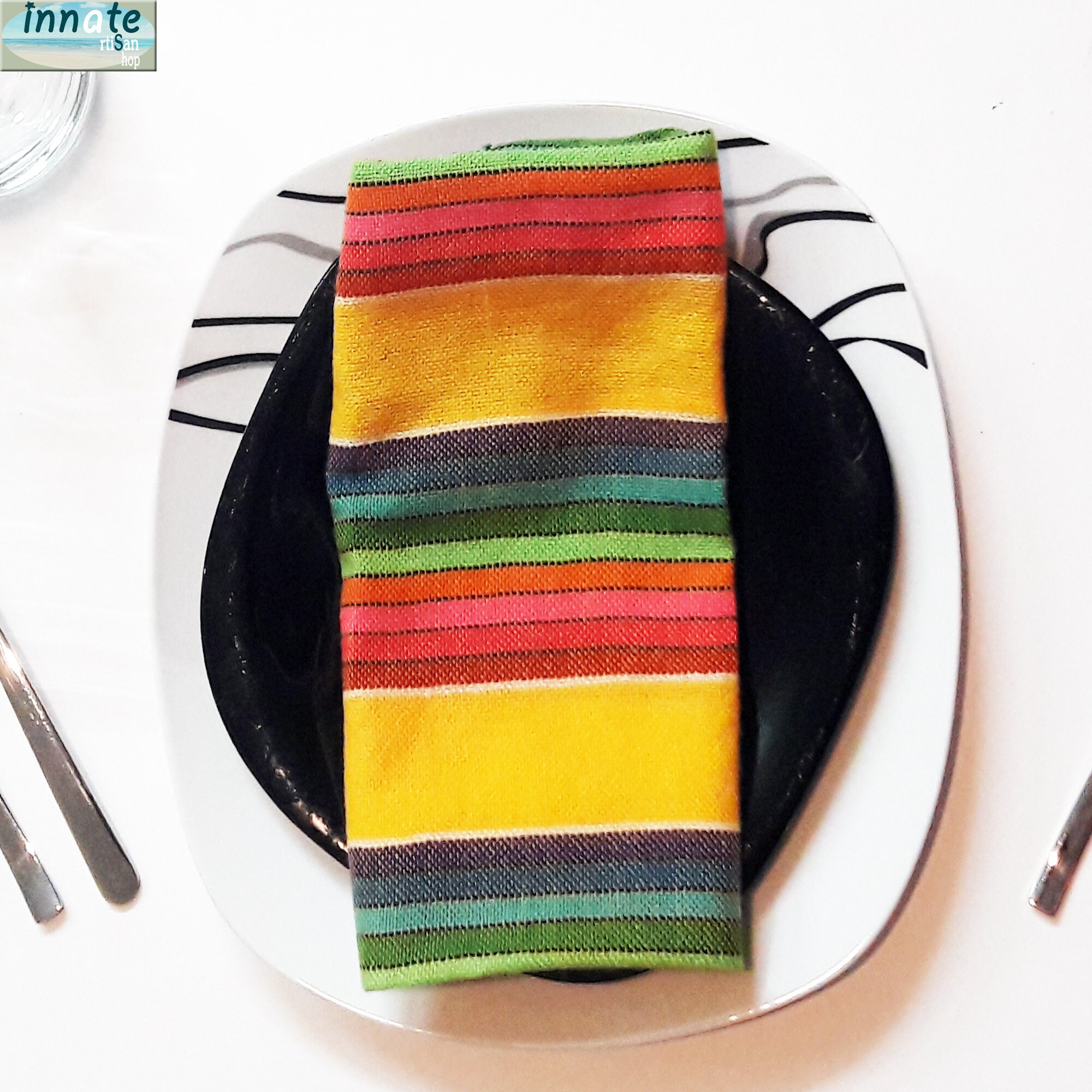 Ethnic 6 Napkins Mexican napkins Fiesta Decor Boho ethnic Etsy
