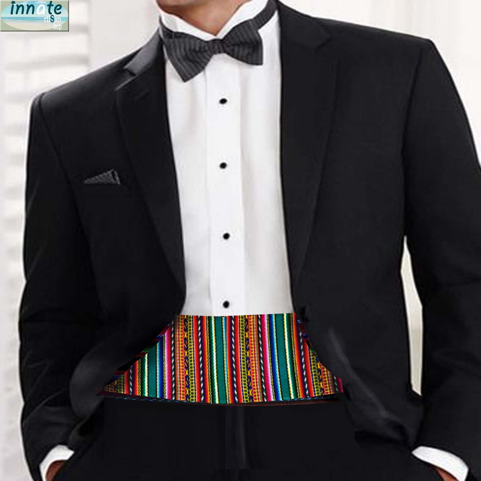 Andean Aguayo Fabric Cummerbund: Ethnic Tuxedo Band - Etsy