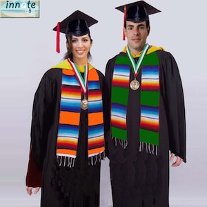 Mexican stole 6ft (74&quot;) graduation,Mexican stole, graduation scarf,Hispanic stole,scarf,serape graduation stoles,Chicano graduation stole