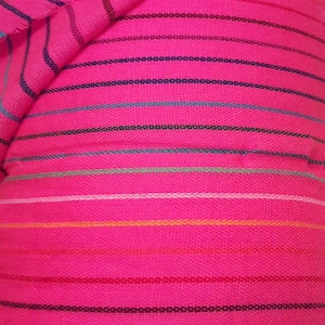 Hot pink fabric, fuchsia, fabric by the yard,  Mexican cambaya woven