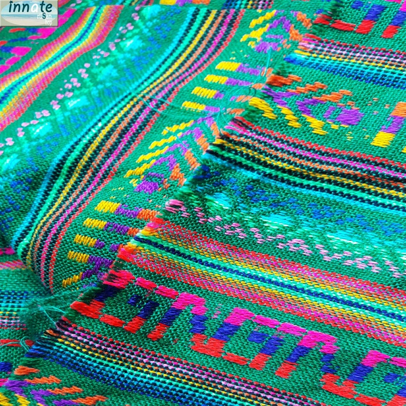 Mexican woven fabric Cambaya by Yard ethnic tribal boho Etsy