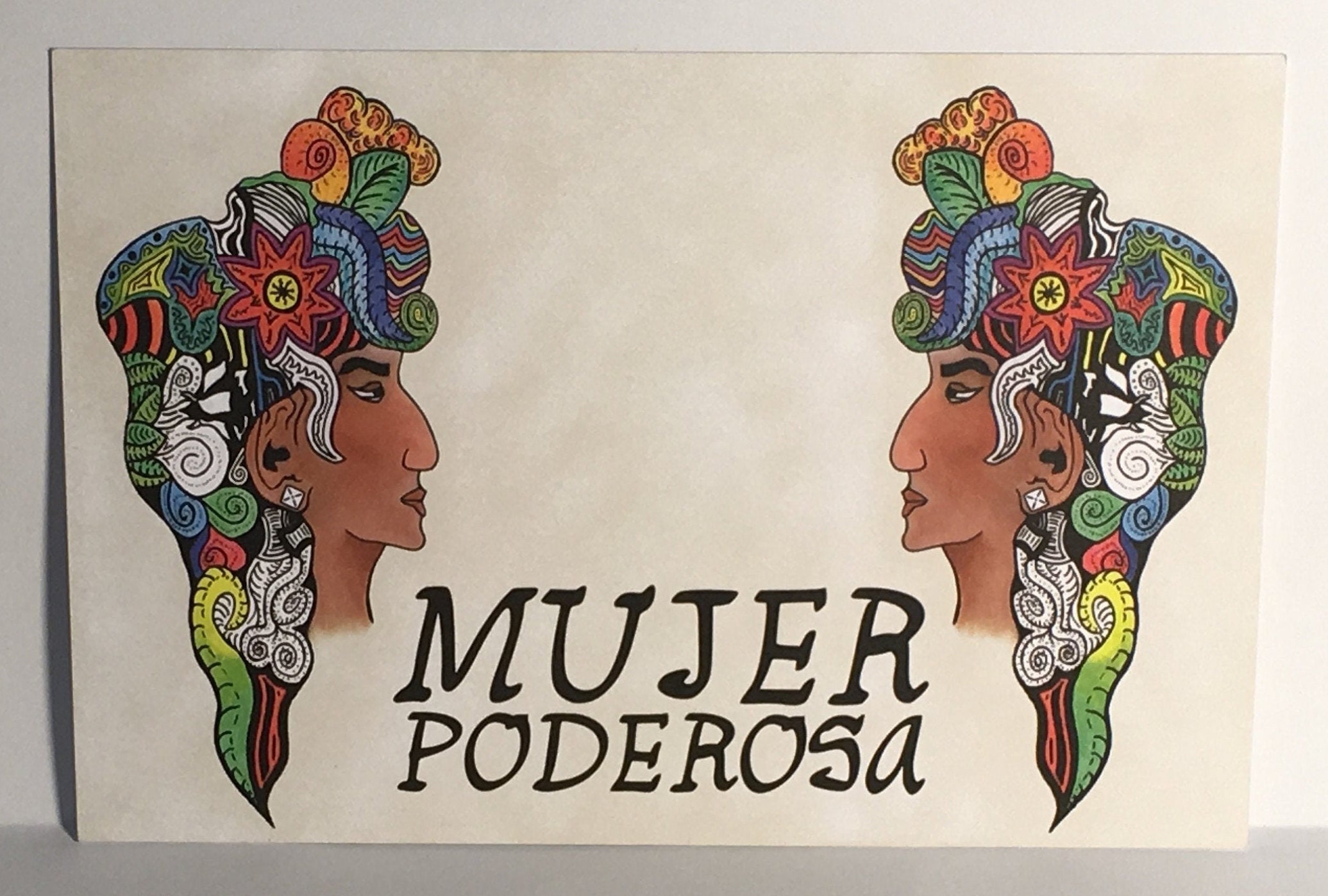 Mujer Poderosa Postcard | Etsy