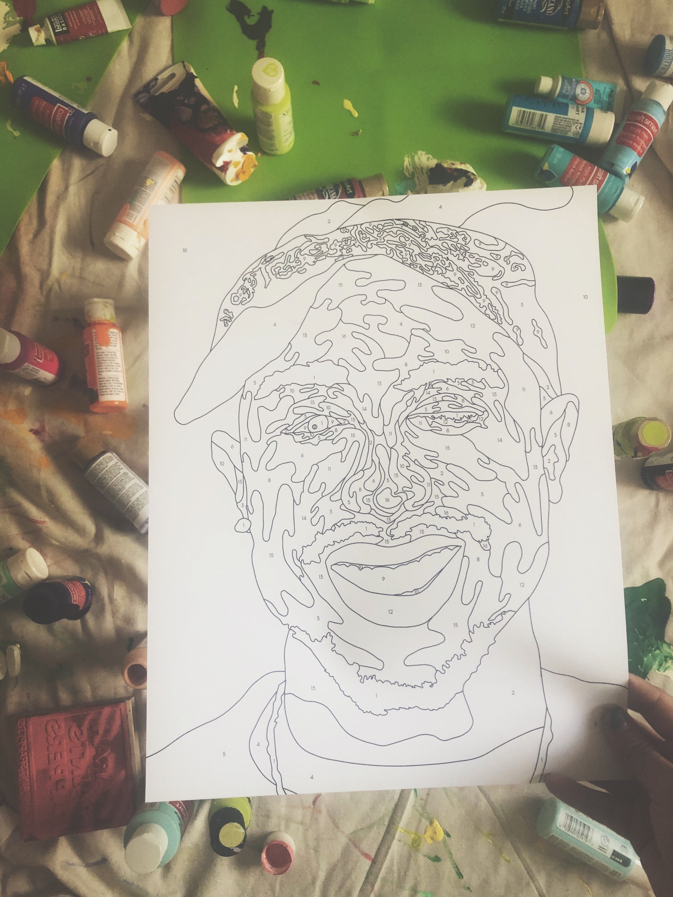 Tupac Paint By Number Kits Adult Paint By Numbers Kit Etsy