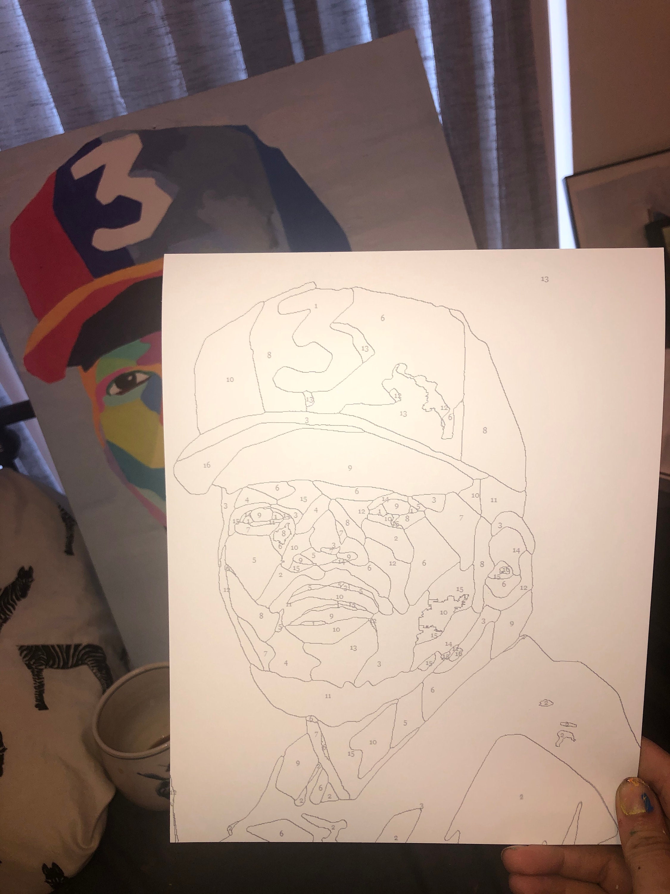 Chance the Rapper Paint by Number Kit Rappers Paint by Number Etsy