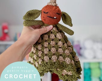 Pumpkin Goblin Crochet Pattern: Halloween Amigurumi Lovey (PDF Pattern)