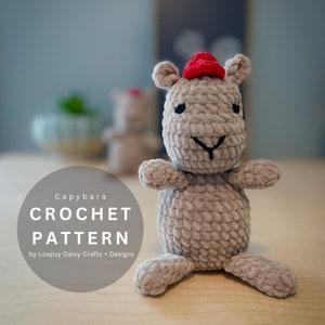 Capybara Amigurumi Crochet Pattern: Mr. Cappy Plush (PDF Pattern)