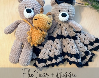 Crochet Bear & Lovey Pattern Set: Woodland Animal (PDF Pattern)