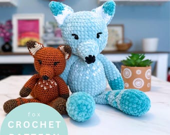 Patrón de ganchillo de zorro amigurumi: Peluche del bosque (Patrón PDF)