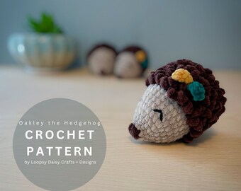 Hedgehog Amigurumi Crochet Pattern: No Sew Design (PDF Pattern)