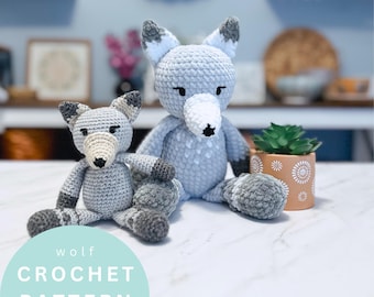 Wolf Amigurumi Crochet Pattern: Woodland Plush (PDF Pattern)