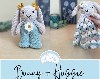 Crochet Bunny and Lovey Pattern Set, Easter Animal (PDF Pattern)