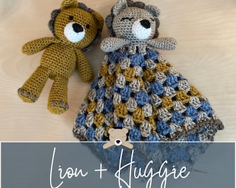 Crochet Lion & Lovey Pattern Set: Safari Animal (PDF Pattern)