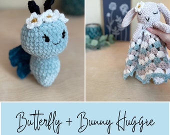 Crochet Butterfly & Bunny Lovey Pattern Set (PDF Pattern)