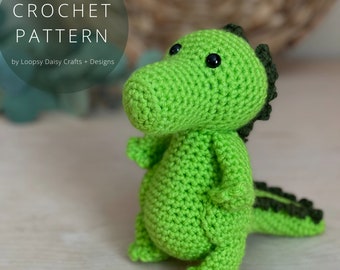 Chompers the Little Gator Amigurumi Crochet PDF Pattern - Print at Home | Alligator Crochet Pattern | Alligator Amigurumi Pattern