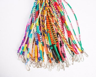 Threads of Hope Woven Braided Thread Fringe Lanyards! -BULK DISCOUNT- Handmade & Colorful!