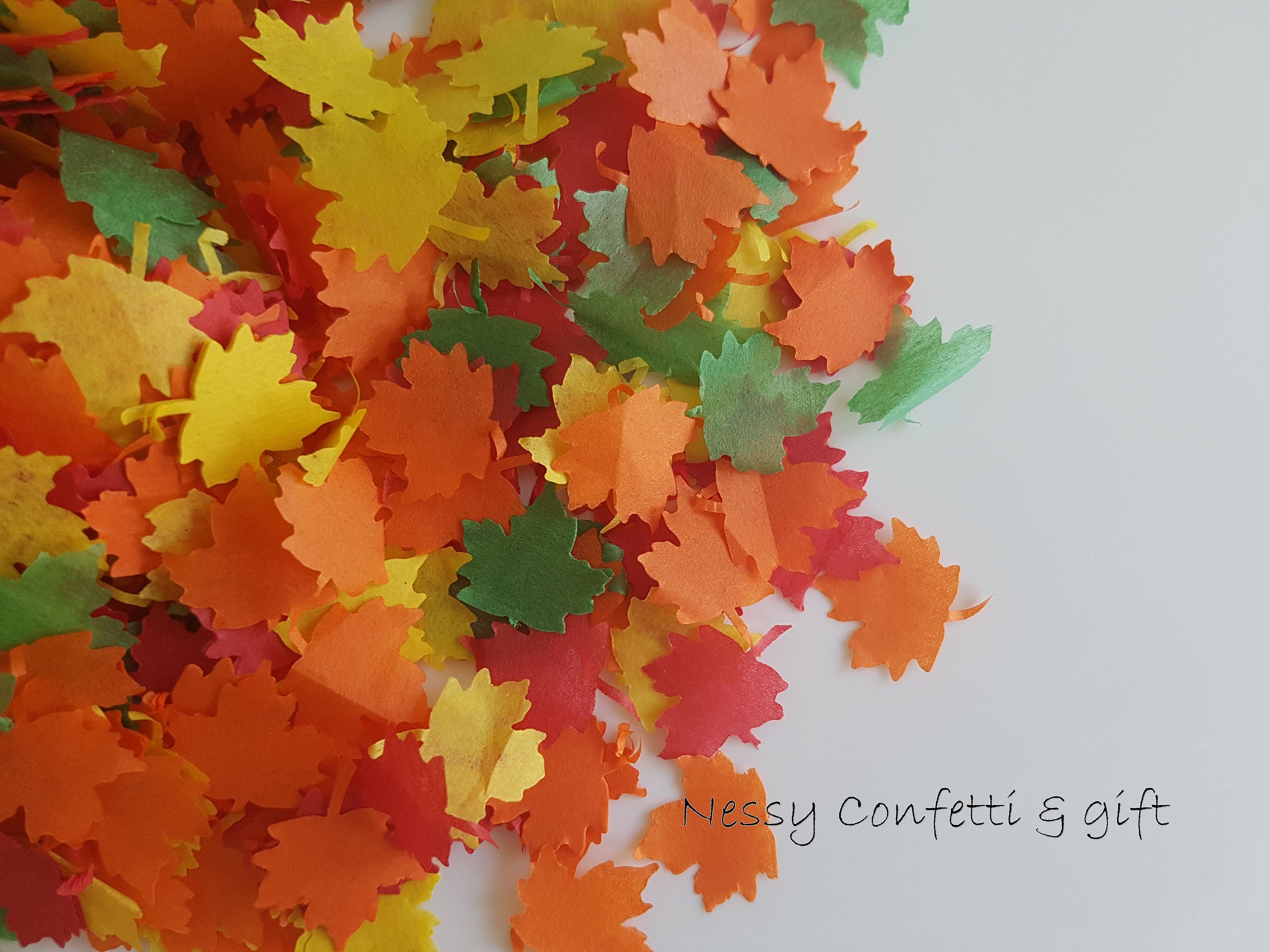 Autumn Leaf Biodegradable Tissue paper Maple leaves confetti Etsy