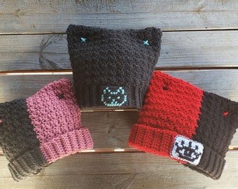Punk Kitty Ear Hat Crochet Pattern