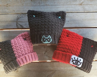 Punk Kitty Ear Hat Crochet Pattern