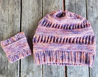 Patrón de sombrero acanalado "Demasiado legítimo para tejer" de crochet - Sólo patrón PDF - Patrón de sombrero de crochet - Patrón de una madeja