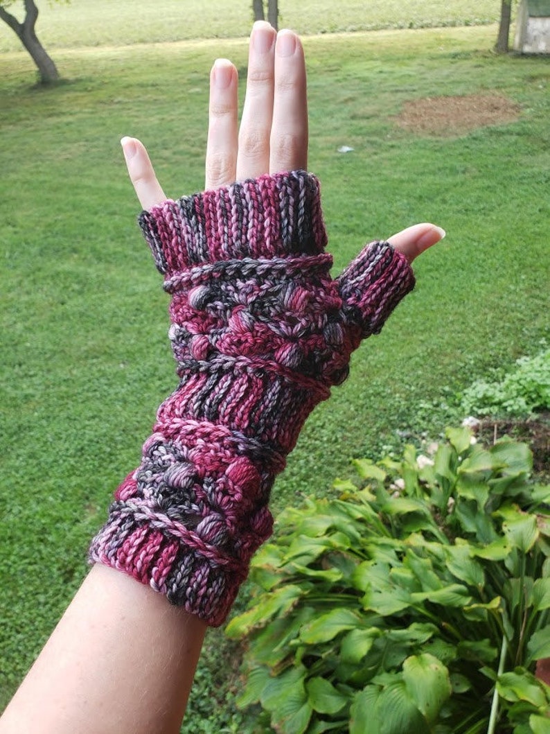 Crochet Pattern Only Wristwarmers and Coffee Sleeve Set Perfect gift for crocheter one skein pattern 100g pattern for hand dyed yarn image 3