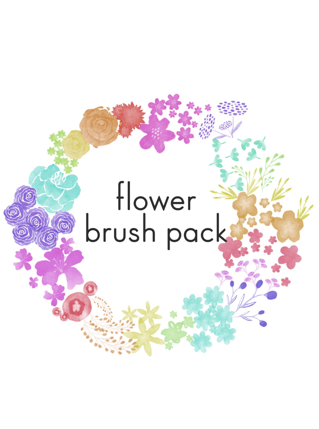 Floral PROCREATE Brush SetFlower BrushesDigital Etsy