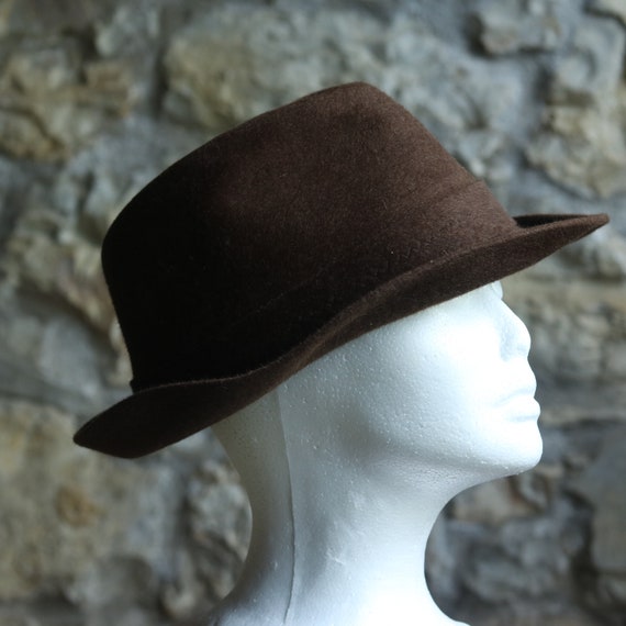 Vintage Original Italian Borsalino Fedora Wool Bro