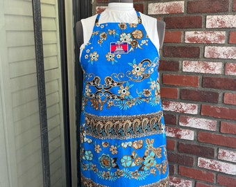 ACP 006, Apron made in Cambodia, Khmer product. Cambodian product. One size fits all