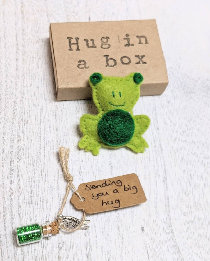 Frog Frog Gift Toad Hug in a Box Sending Love Positivity Etsy