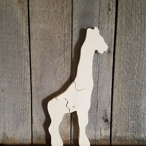 Wooden Puzzle, Animal Puzzles, Giraffe Puzzle, Wooden Giraffe puzzle, Puzzles, Animals, Giraffes, Kids toys, Children&#39;s Toys