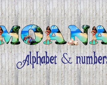 moana alphabet etsy