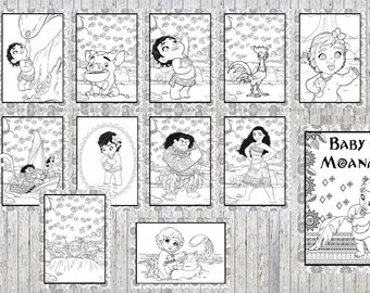 Moana Coloring Page Etsy Moana Coloring Page Etsy