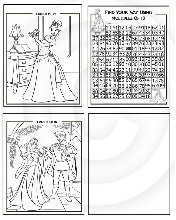disney princess imprimable puzzle quiz livre a colorier etsy coloriage de flocon neige