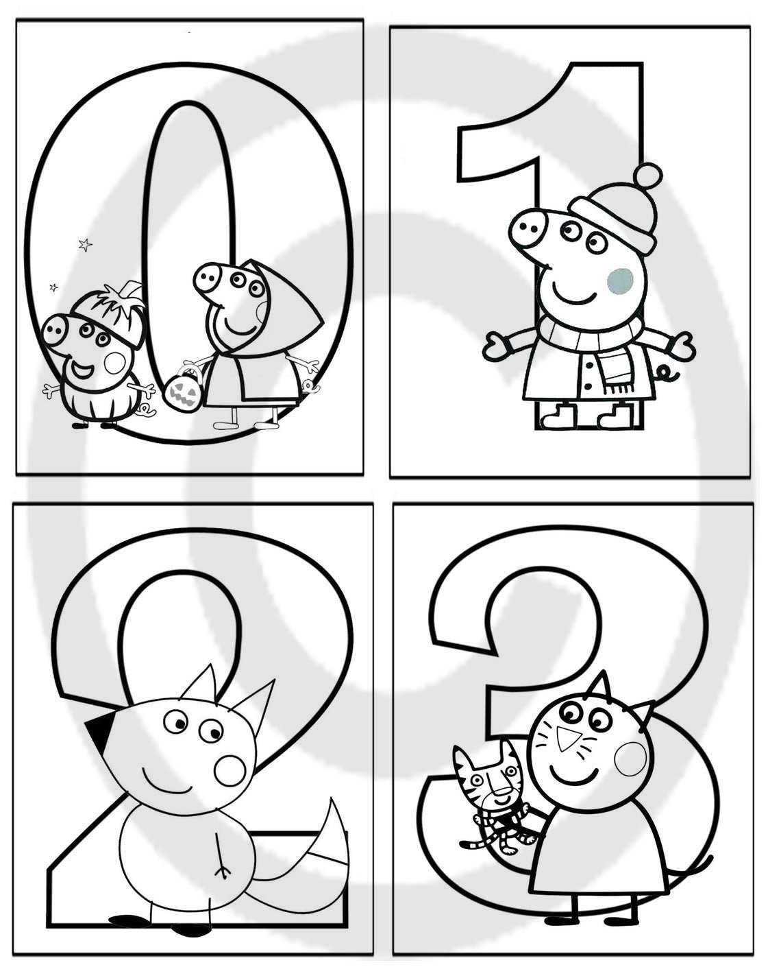 Peppa Pig Letters Printable