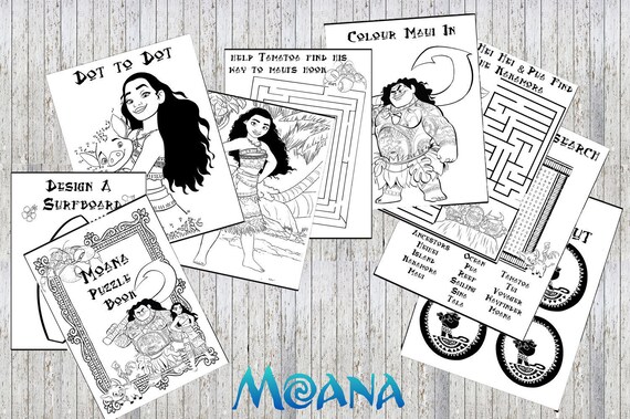 Rompecabezas imprimible Moana y Maui Quiz colorante - Pascua Ideal caza premio, fiesta bolsa de botín o boda mantenga ocupado del libro Rompecabezas imprimible Moana y Maui Quiz colorante - Pascua Ideal caza premio, fiesta bolsa de botín o boda mantenga ocupado del libro
