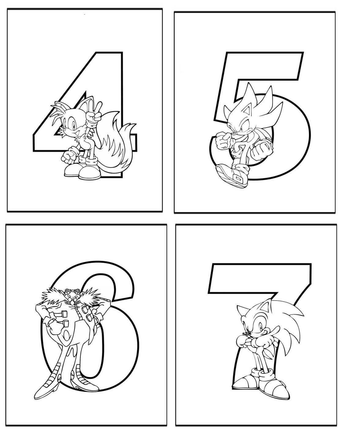 Sonic Printable 37 Page Alphabet Colouring Book Ideal For Etsy