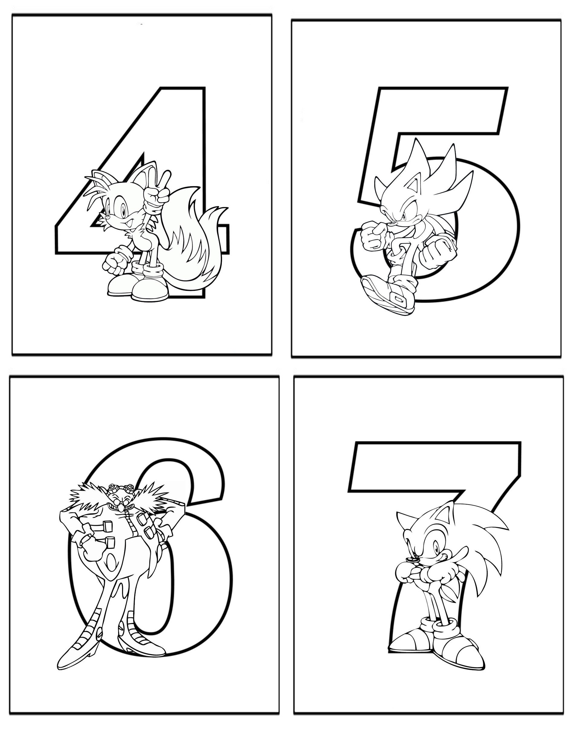 Sonic Printable 37 Page Alphabet Colouring Book Ideal For Etsy