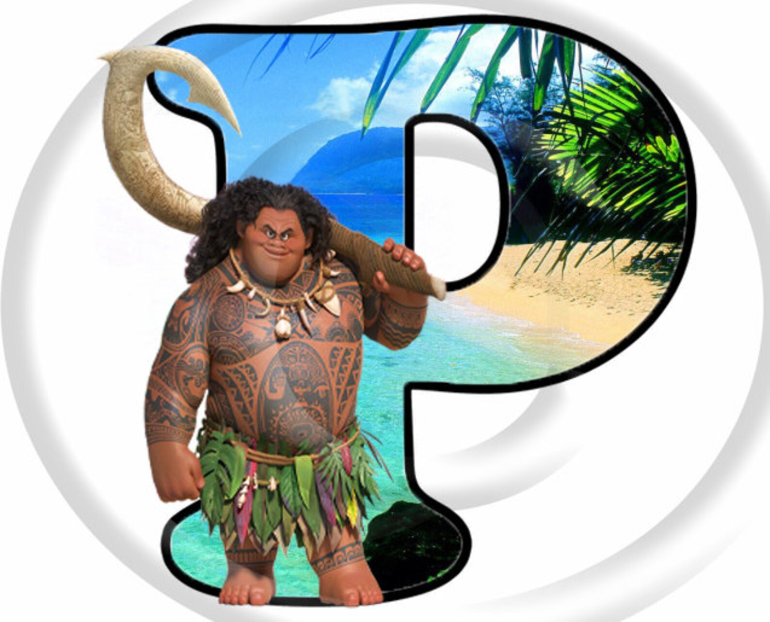 moana 35 alphabet and number images party event letter pack etsy