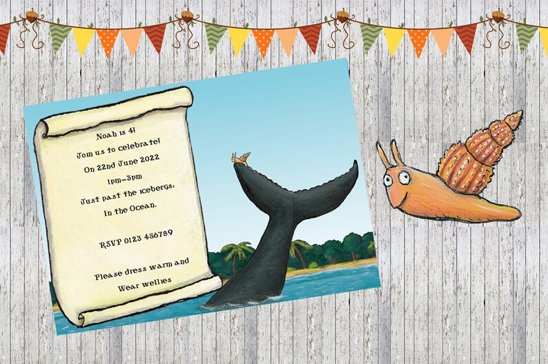 The Snail And The Whale by Julia Donaldson Personalised | Etsy