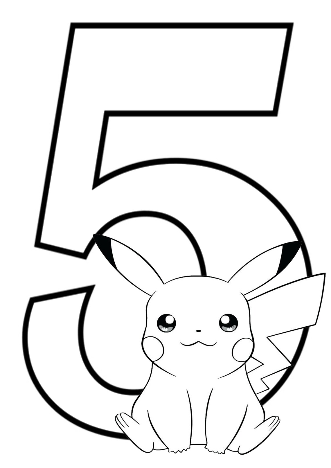 Pikachu Pokemon 37 Page Alphabet And Number Colouring Pages | Etsy