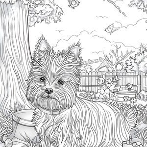 Yorkshire Terrier Puppy Friends Coloring Book