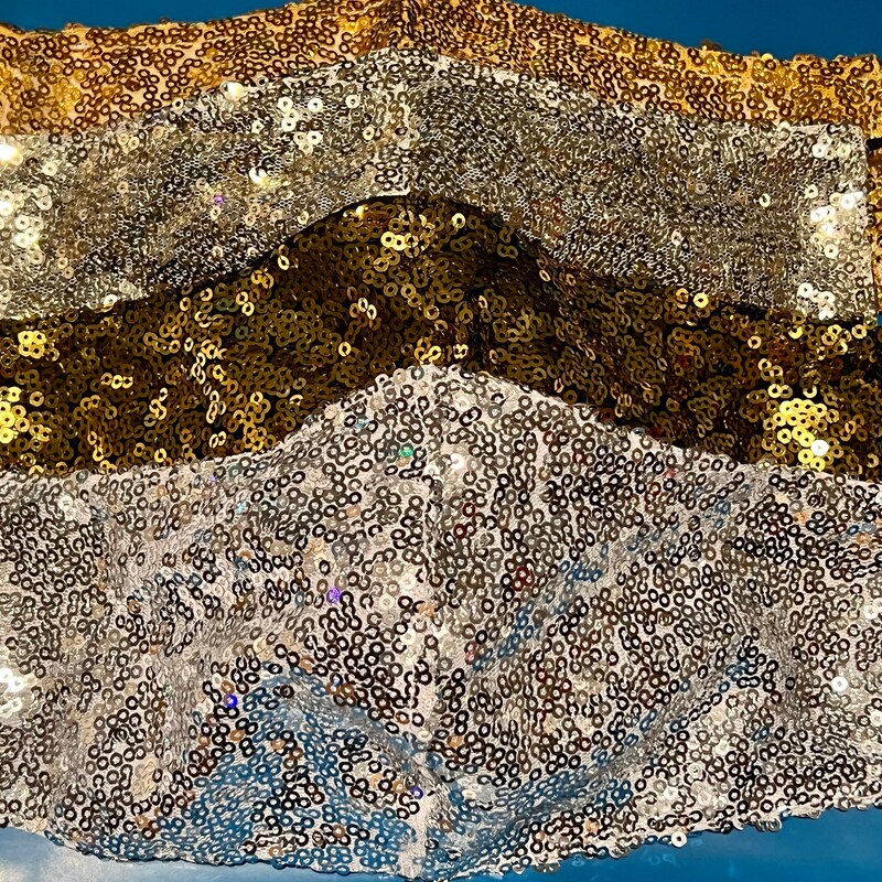Sequin Eyemask Black